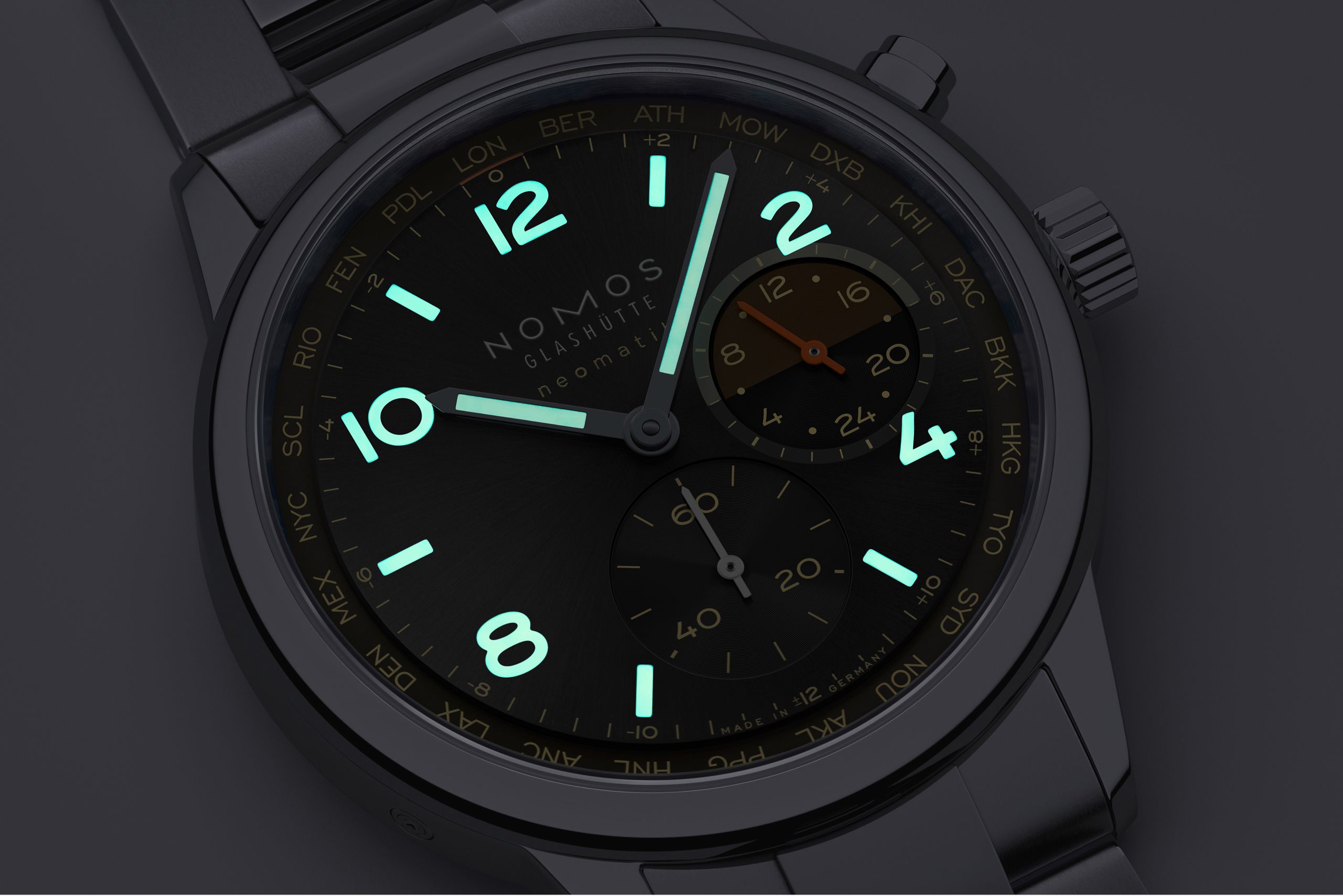 Club Sport neomatik Worldtimer Grid – NOMOS Glashütte