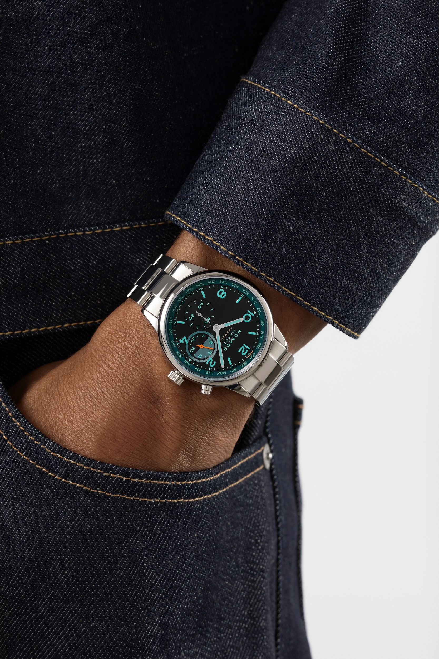 も*ん様 時計 Club Sport neomatik Worldtimer Trace – NOMOS Glashütte