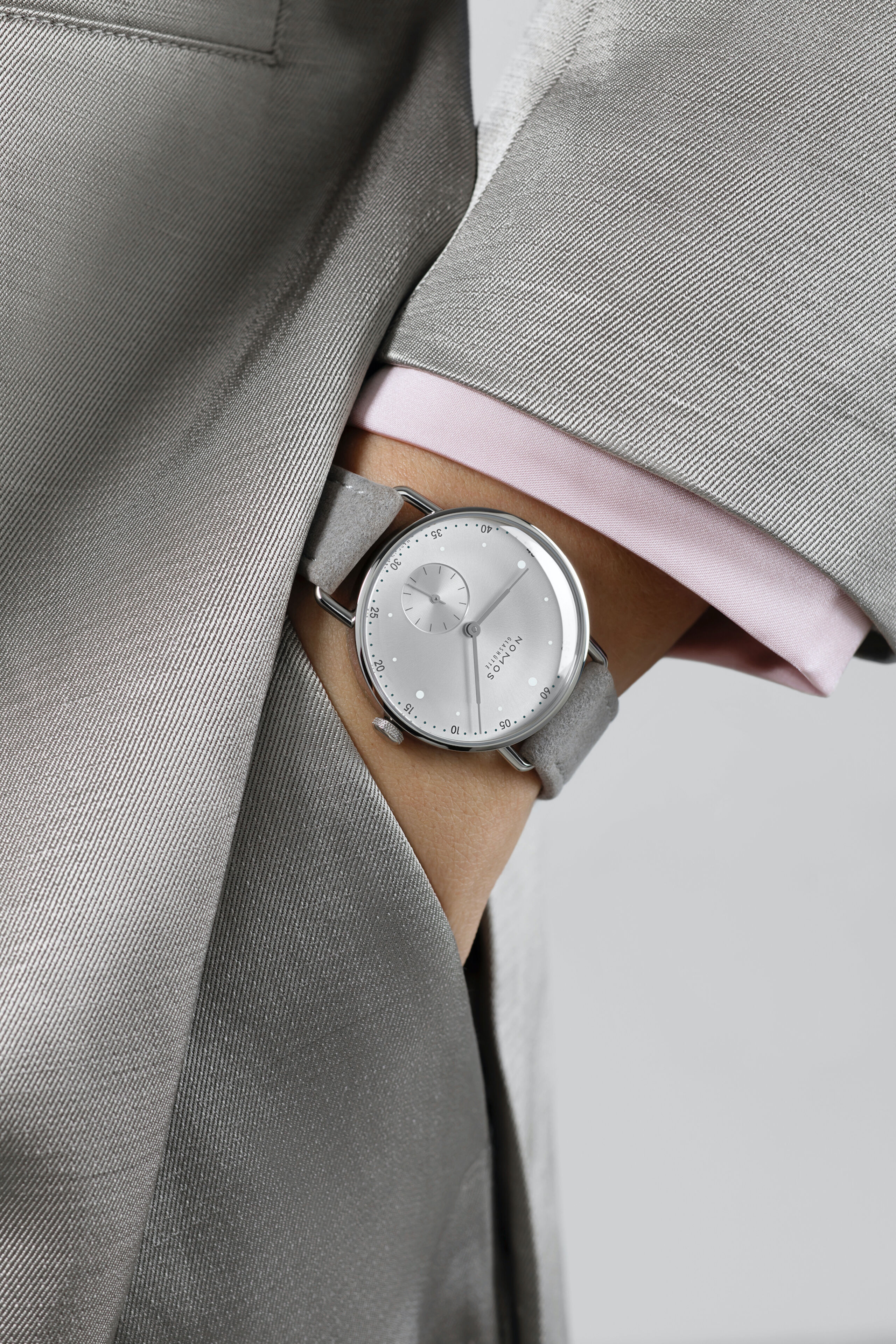 Metro 33 all silver — NOMOS Glashütte