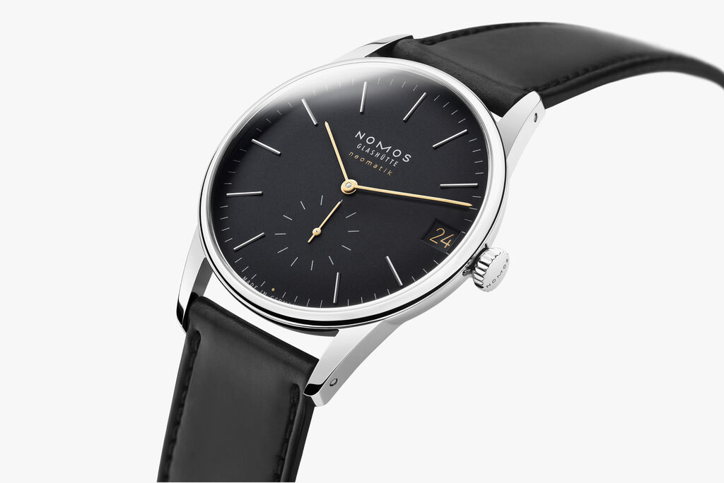 Orion neomatik 41 date new black NOMOS Glashutte