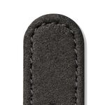 Vegan velour remborde anthracite, 20 mm