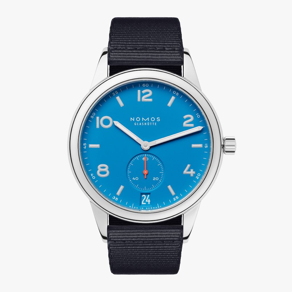 Club automatic date siren blue