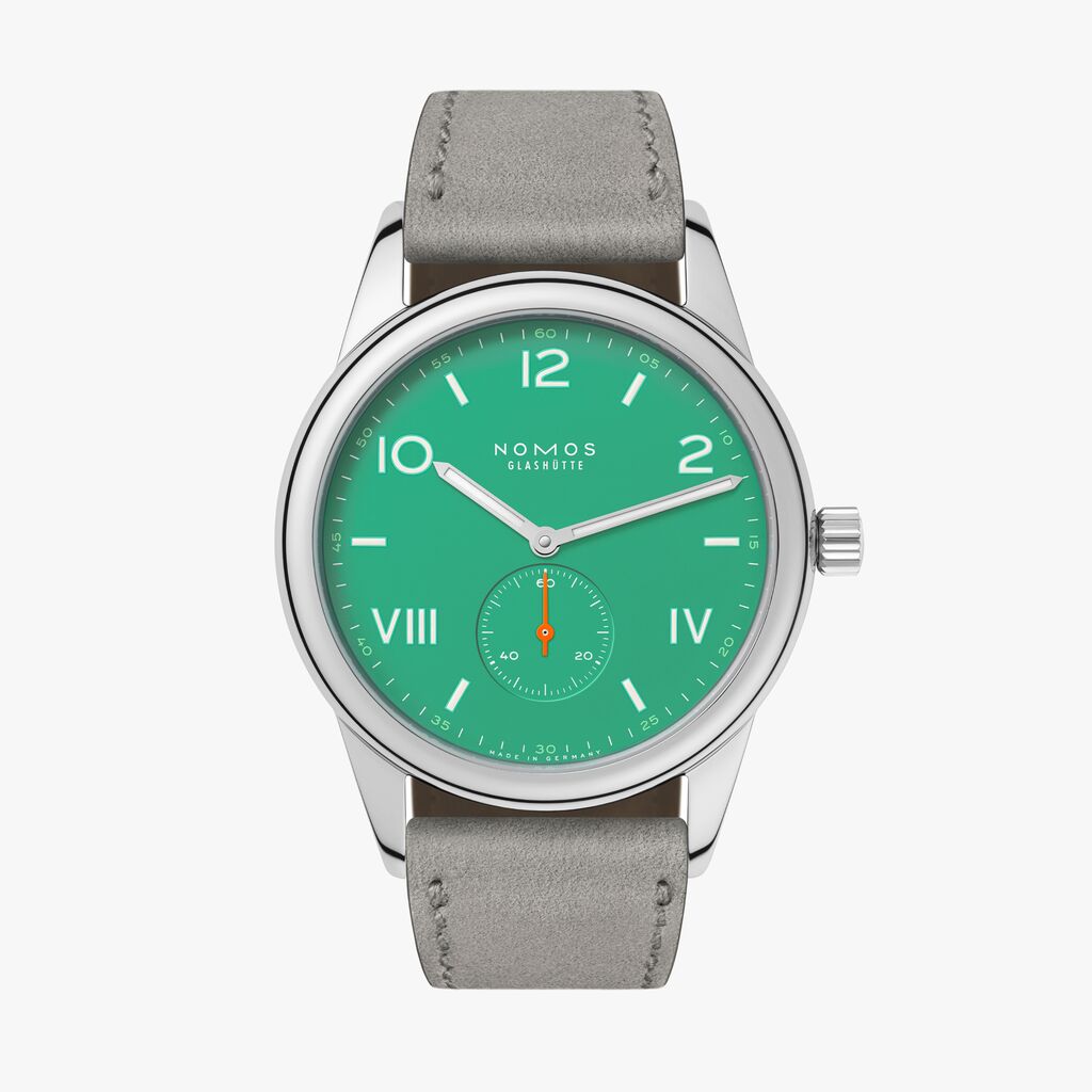 Club Campus 38 electric green — NOMOS Glashütte