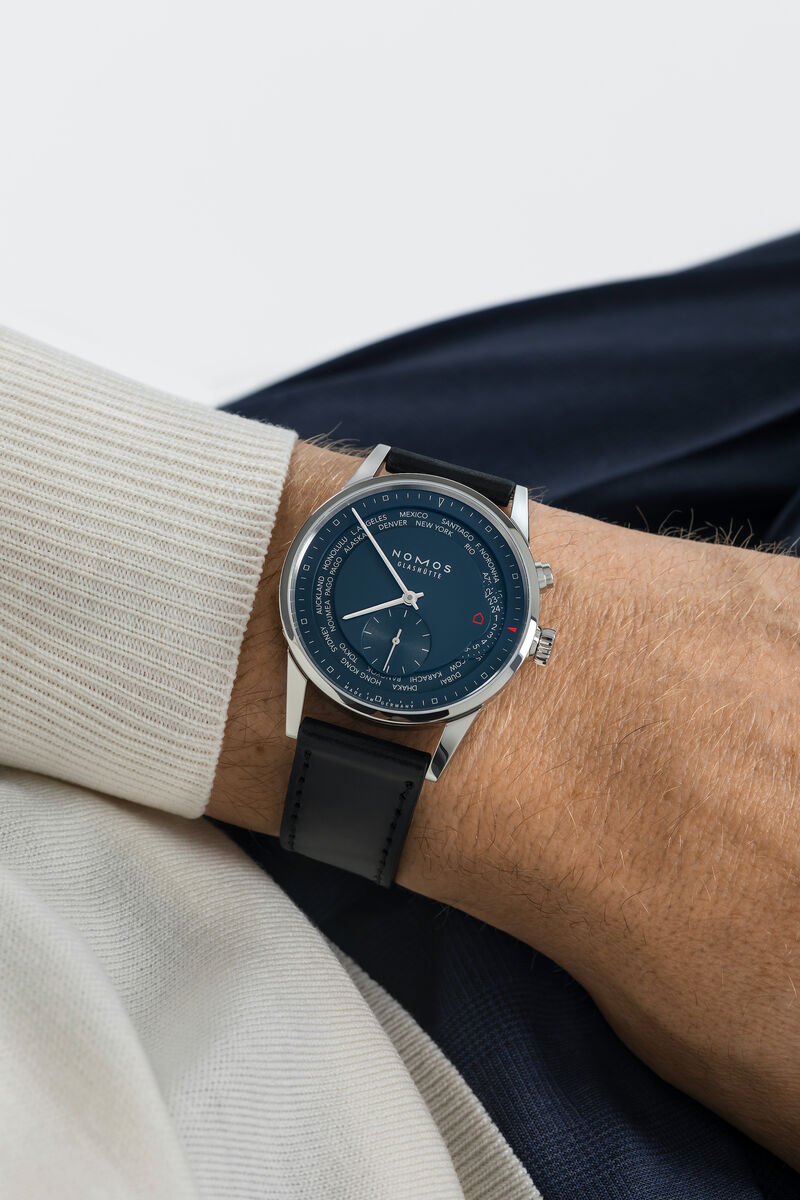 Zürich world time midnight blue — NOMOS Glashütte