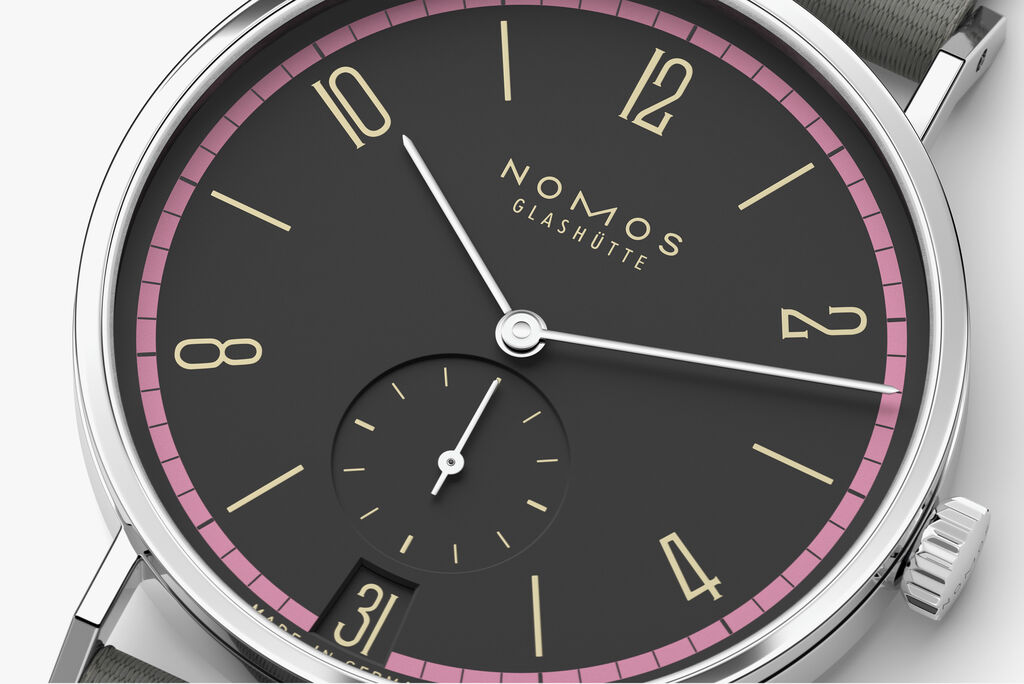 Tangente 38 date Tiefseegrau — NOMOS Glashütte