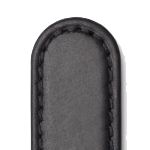 Horween Genuine Shell Cordovan «rembordé» en negro, 18 mm