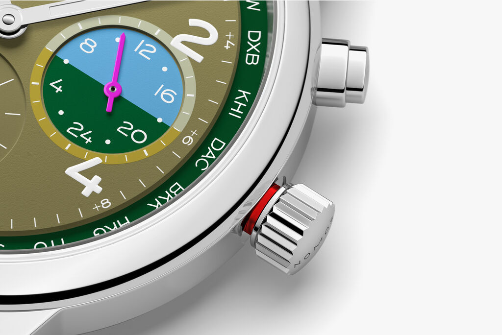 【大注目】 Club Sport neomatik Worldtimer Jungle — NOMOS Glashütte 趣味+スポーツ
